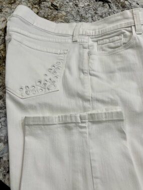 NYDJ White Crop Pants, Size 12P